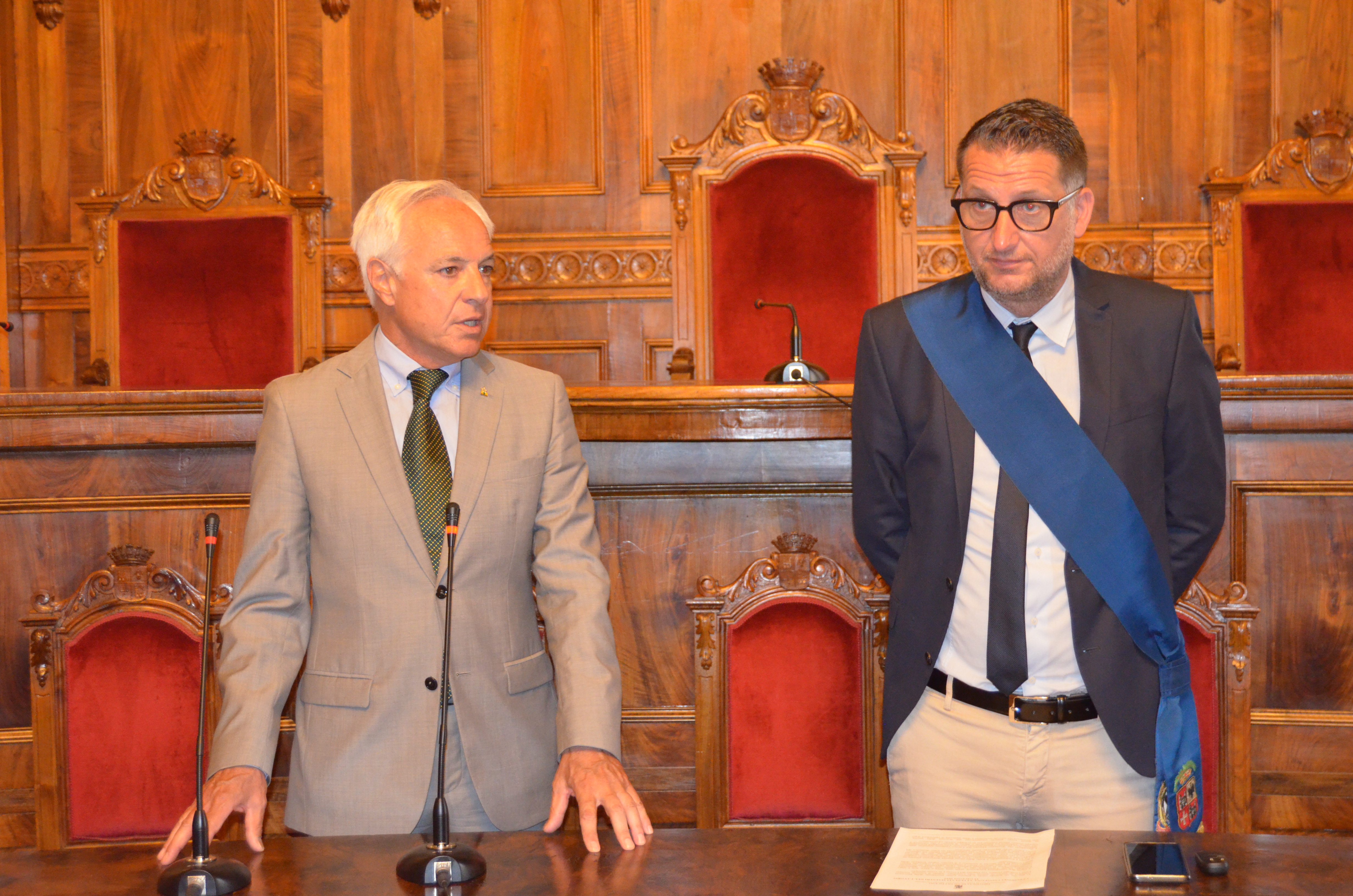 Il Console Giorgio Fiori e il Pres. della Prov. AP. Sergio Loggi