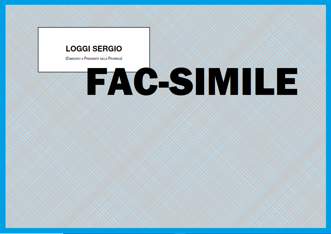 Fac Simile Presidente