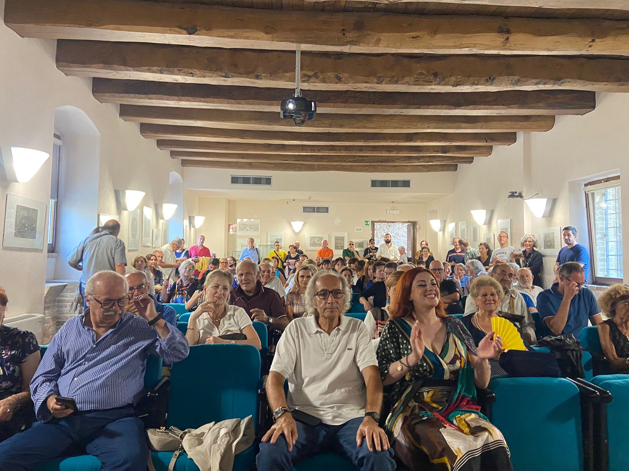 Un momento della presentazione della Mostra alla Cartiera Papale - 2